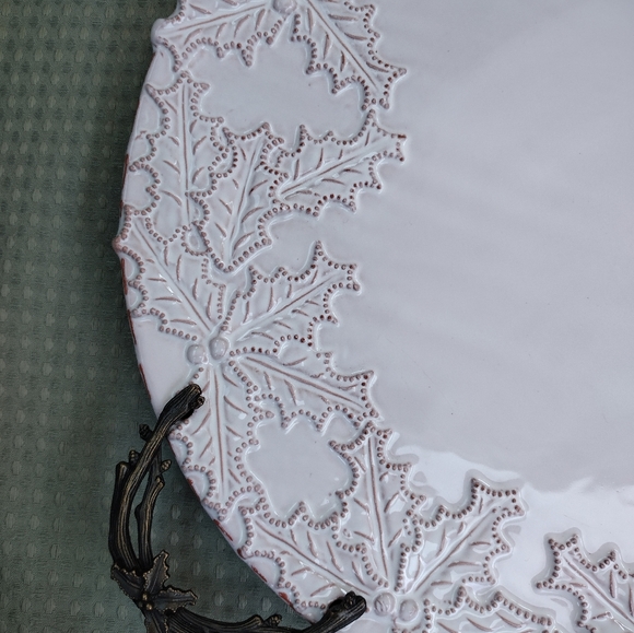 Vintage NWT Mud Pie Large Round Platter - Picture 9 of 15